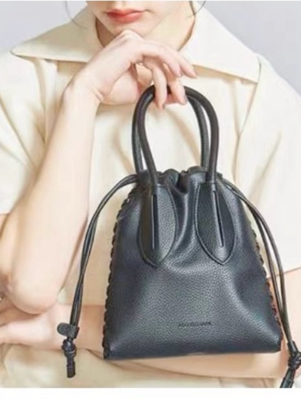 Japanese niche designer brand Drawstring Bag